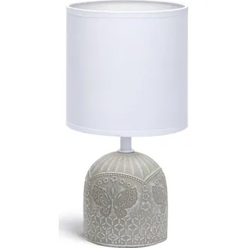 Lampička Aigostar - Stolní lampa 1xE14/40W/230V šedá/bílá
