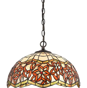 Prezent 232 - Lustr na řetězu TIFFANY 2xE27/60W/230V