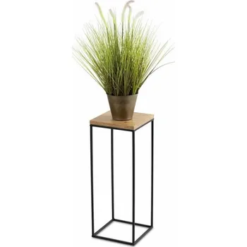 Stojan na květiny Stojan na květiny BASICLOFT 60x24 černá/hnědá