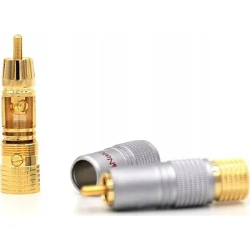 Audio kabel RCA mFox ŠROUBOVACÍ ZÁSTRČKA RCA KONEKTOR CINCH