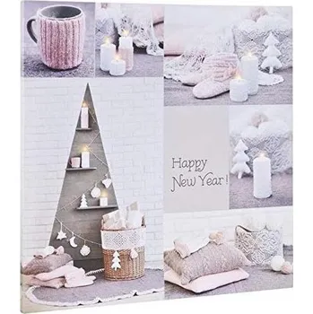 Nástěnné svítidlo Markslöjd 704497 - LED Svítící dekorační obraz CANVAS 9xLED/0,18W/2xAA