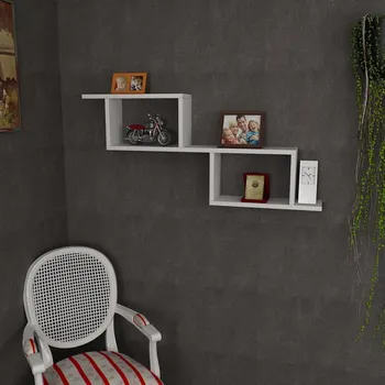 police Nástěnná police SELENE 45x101,4 cm bílá