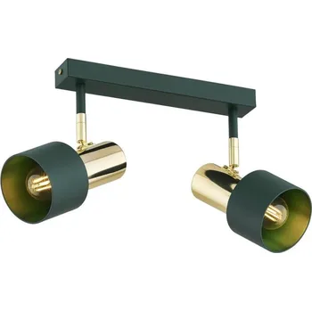 Bodové svítidlo Argon 7114 - Bodové svítidlo DORIA 2xE27/15W/230V zelená/mosaz