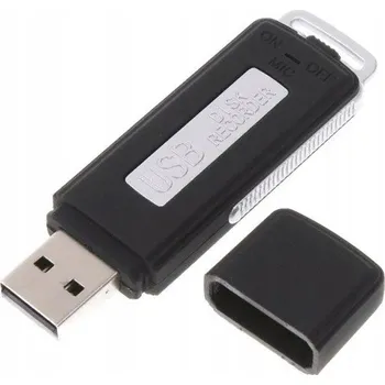 Diktafon DISKRETNÍ MINI DIKTAFON UKRYTÝ V USB FLASH DISKU ODPOČÍVÁNÍ ŠPIONÁŽNÍ 192kbps 8GB