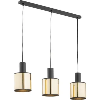 Argon 1490 - Lustr na lanku HERMAN 3xE27/15W/230V mosaz/černá