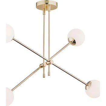 Argon 1695 - Lustr na tyči ABSTRACT 4xE14/7W/230V mosaz