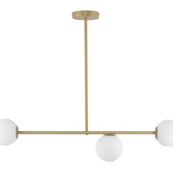 Lustr na tyči GAMA 3xG9/12W/230V zlatá