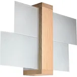Sollux SL.0077 - Nástěnné svítidlo FENIKS 1 1xE27/60W/230V přírodní dřevo
