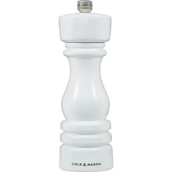 Mlýnek na koření Cole&Mason - Mlýnek na sůl LONDON 18 cm buk/bílá
