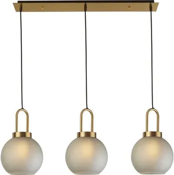 Searchlight 36632-3AC - Lustr na lanku SNOWDROP 3xE27/60W/230V mosaz