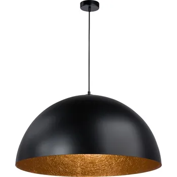 Lustr na lanku SFERA 1xE27/60W/230V pr. 35 cm černá/měděná