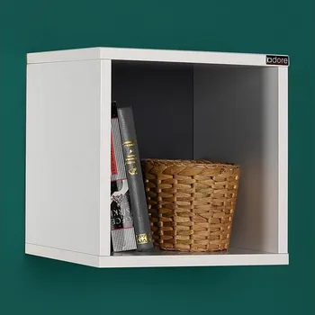 police Nástěnná police 33x33 cm bílá