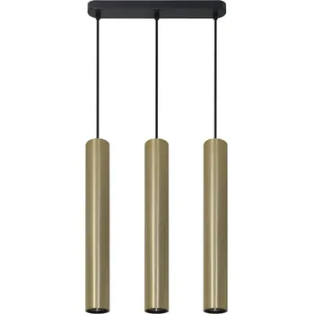 Lustr na lanku LUNGOMARE 3xGU10/10W/230V zlatá