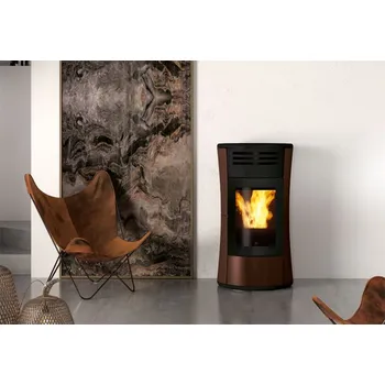 Krbová kamna Peletová kamna s rozvodem vzduchu EK CHERIE 11 EVO ocel režim Relax a Night + The Mind WiFi