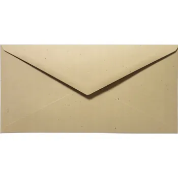 Obálka Eko obálky DL Flora Tabacco hnědé na svatební oznámení boho - 25 Ks.