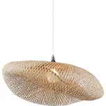 Zambelis 19103 - Lustr na lanku 1xE27/40W/230V bambus/béžová