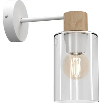 Nástěnné svítidlo Nástěnná lampa MADERA 1xE27/60W/230V bílá/dřevo