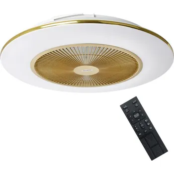 Brilagi - LED Stmívatelné svítidlo s ventilátorem AURA LED/38W/230V zlatá + DO