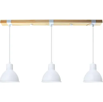 Lustr na lanku 3xE27/40W/230V bílá