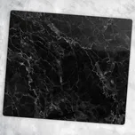 Skleněné dekorativní prkénko Na Servírování Jednohubek, kontrastní mramor, 60x52 cm