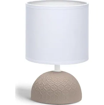 Lampička Aigostar - Stolní lampa 1xE14/40W/230V hnědá/bílá
