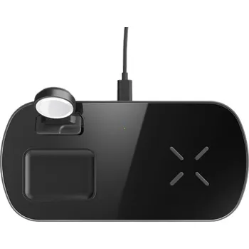 XDL-WA06 3v1 bezdrátová nabíječka pro iPhone / Apple Watch / AirPods - 15W - černá