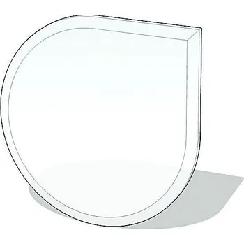 Sklo pod kamna 1100x1100x6 mm slza