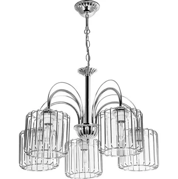 Lustr na řetězu 5xE27/60W/230V