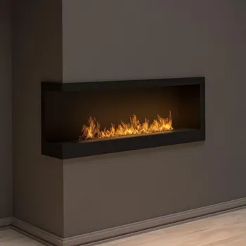 Biokrb InFire InFire - Rohový BIO krb 45x120 cm 3kW černá + záruka 3 roky