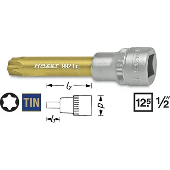 Gola hlavice Hlavice s bitem TORX 1/2" T70 HAZET 992LG-T70 - HA047611