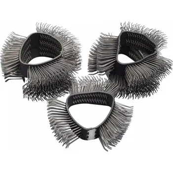 Nářadí pro automobil Hazet Kartáčový pás široký 23 mm, hrubý, zahnuté hroty 5 ks, 9033-6-02/5 - HA160174