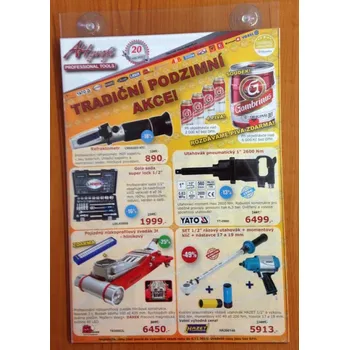 AHProfi Plexi držák A4 s přísavkami - 713000391