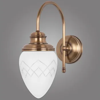 Nástěnné svítidlo Kemar RI/K/1/M - Nástěnné svítidlo RINAMA 1xE27/60W/230V mosaz