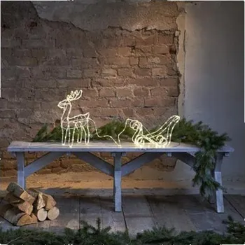 Venkovní osvětlení Eglo 411447 - LED Venkovní vánoční dekorace TUBY DEER 158xLED/0,06W/5/230V IP44