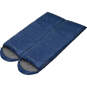 Spacák SADA 2x SPACÁK CAMPUS COUGAR 150 -0°C SPOJOVATELNÉ ZIPY L+P TEPLÉ | GRANÁTOVÁ