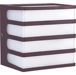 LED Venkovní nástěnné svítidlo LED/8W/230V IP65 3000K hnědá