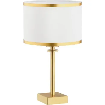 Lampička Argon Argon 8029 - Stolní lampa ABBANO 1xE27/15W/230V mosaz/bílá + záruka 3 roky