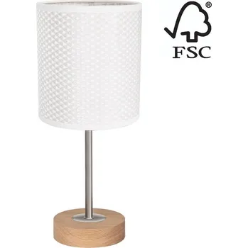 Lampička 7017400911549 - Stolní lampa BENITA 1xE27/60W/230V dub + záruka 3 roky
