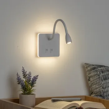 Nástěnné svítidlo Brilagi - LED Flexibilní nástěnná lampa MAYA Double LED/4W/230V + LED/3W bílá