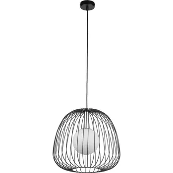 Lustr na lanku BELL 1xG9/12W/230V pr. 33 cm černá/lesklý chrom