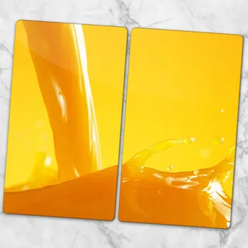 Obraz Multifunkční Dekorativní Skleněné Desky do Kuchyně Pomerančový Džus 2x30x52