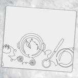 Stylové a odolné skleněné prkénko s potiskem Minimalistické vaření 60x52