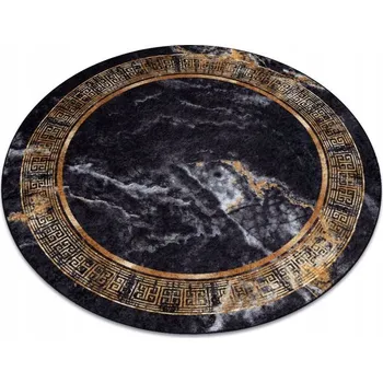 Koberec Koberec kulatý, protiskluzový, vhodný pro praní v pračce, řecký mramor, průměr 120 cm