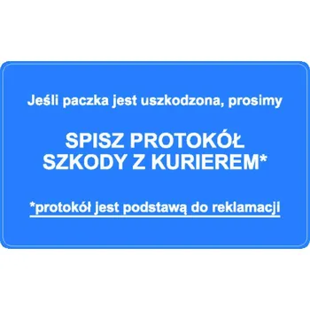 Samolepící etiketa Štítky Zápis o škodě s kurýrem 500 ks