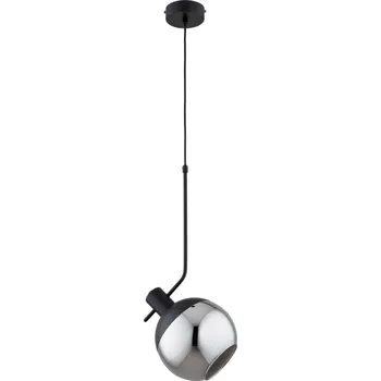 Lustr na lanku VELTO 1xE27/15W/230V černá/kouřová