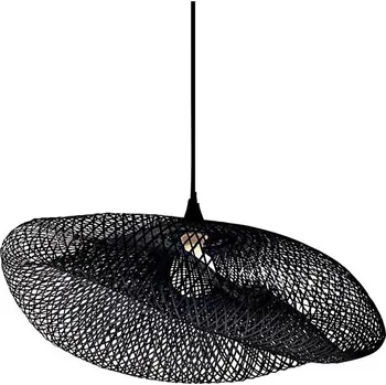 Zambelis 19108 - Lustr na lanku 1xE27/40W/230V bambus/černá