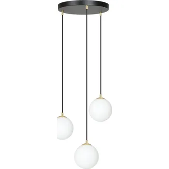 Lustr na lanku ROYAL 3xE14/10W/230V pr. 30 cm černá