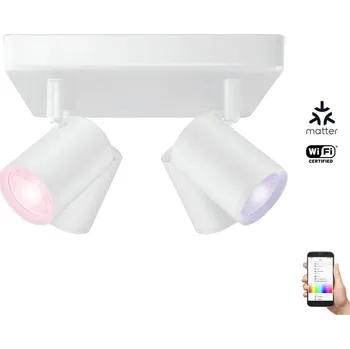Bodové svítidlo WiZ - LED RGBW Stmívatelné bodové svítidlo IMAGEO 4xGU10/4,9W/230V bílá Wi-Fi
