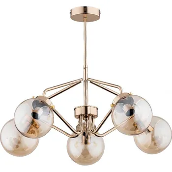 Lustr na tyči BARSUM 5xE14/10W/230V zlatá