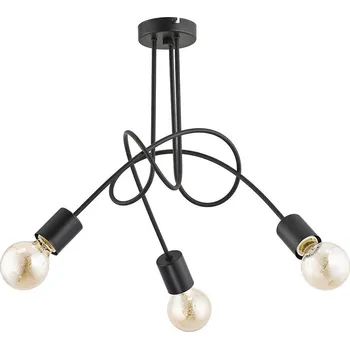 Přisazený lustr TANGO 3xE27/15W/230V černá